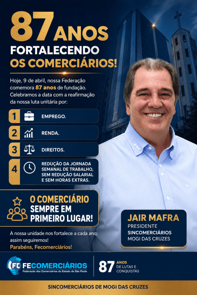 87 anos fecomerciários